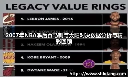 2007年NBA季后赛马刺与太阳对决数据分析与精彩回顾